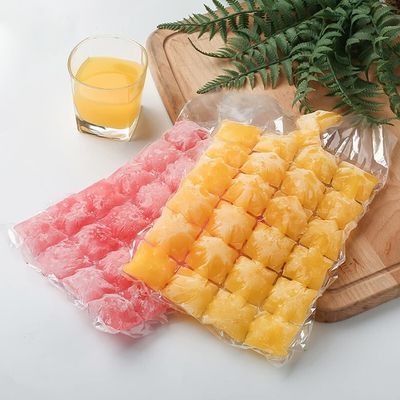 Estructura del material PE Transparente Bolsas de embalaje de plástico de hielo desechables personalizadas
