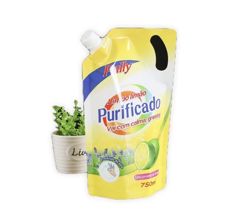 Gravnre Bolsas de bolsillo con chorro impresas para productos líquidos Diseño ecológico personalizado