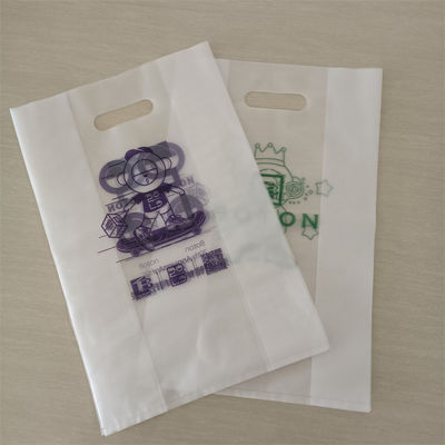 Bolsa de mango transparente Bolsa de plástico Hdpe de corte a presión Bolsa polivalente Bolsas de compras impresas ODM/OEM