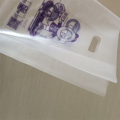 Bolsa de mango transparente Bolsa de plástico Hdpe de corte a presión Bolsa polivalente Bolsas de compras impresas ODM/OEM