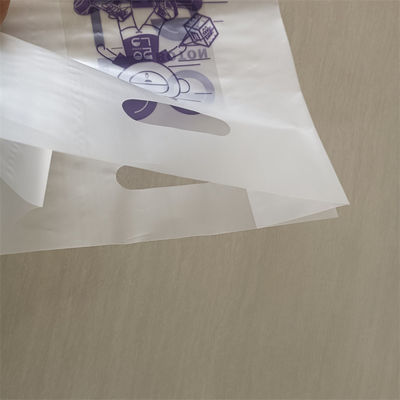 Bolsa de mango transparente Bolsa de plástico Hdpe de corte a presión Bolsa polivalente Bolsas de compras impresas ODM/OEM