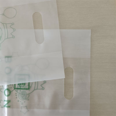 Bolsa de mango transparente Bolsa de plástico Hdpe de corte a presión Bolsa polivalente Bolsas de compras impresas ODM/OEM