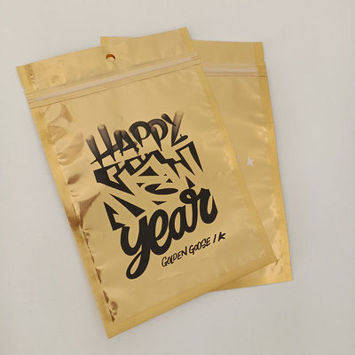 Bolsa de plástico de aluminio laminada de varias capas con cerradura con cremallera Bolsa Mylar de 0,08 mm de espesor