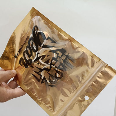 Bolsa de plástico de aluminio laminada de varias capas con cerradura con cremallera Bolsa Mylar de 0,08 mm de espesor