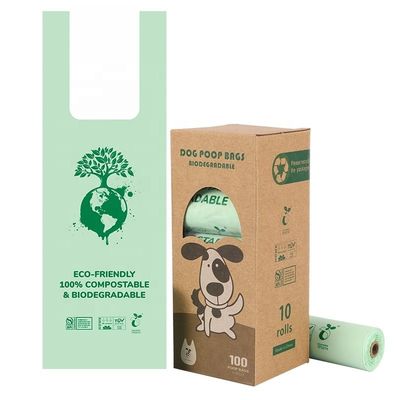 PBAT PLA maíz y almidón chaleco estilo bolsa para basura compostable en entornos asépticos