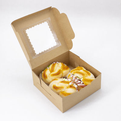 Presenta una caja de pasteles de papel artesanal para la nieve Mei Niang Pastel pequeño y crujiente