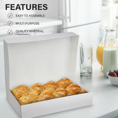 Producción anual Caja de pasteles de cartón blanco más amplio para productos para el hogar