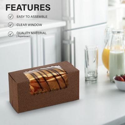 Caja de pasteles de proceso de golpes de longitud de mano para bocadillos occidentales y envases de panadería