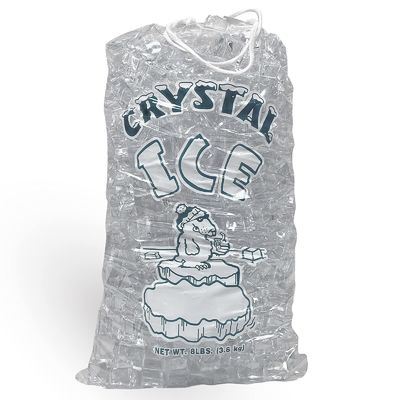 Congelador plástico Cubo de hielo Bolsa de plástico personalizada Durable Reutilizable Bolsas de mercancía de 10 libras