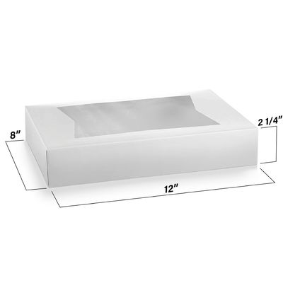 Cajas de pasteles Kraft personalizadas de 12x8x2.25 pulgadas para envases ecológicos