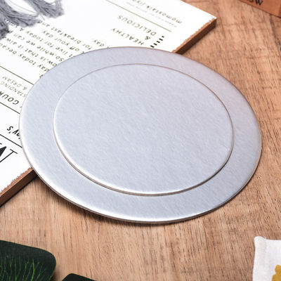 Directos exquisitos de grado de alimentos círculo de cartón tarta de papel tablones redondo base de plata bandeja