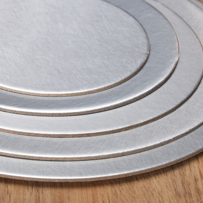 Directos exquisitos de grado de alimentos círculo de cartón tarta de papel tablones redondo base de plata bandeja