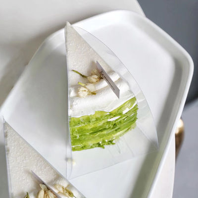 Material de película PET de nivel alimentario Caja de pastel de pan transparente para pasteles de boda pequeños