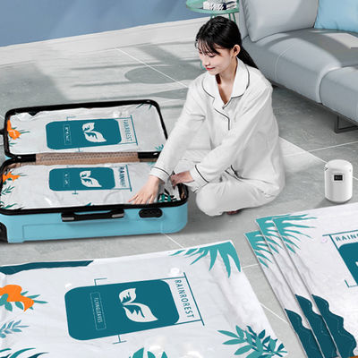Ahorro de espacio Bolsas de sello de vacío para colchas de toda la temporada Logotipo impreso a medida y ahorre 75% de espacio