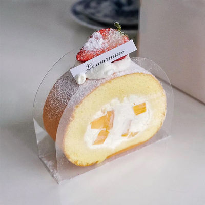 Material de película PET de nivel alimentario Caja de pastel de pan transparente para pasteles de boda pequeños