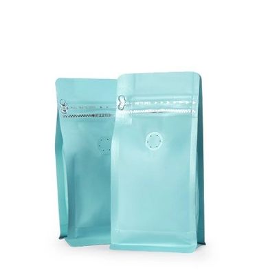 Bolsas de válvulas de café de papel Kraft personalizadas con cerradura y válvula de cremallera para productos en 2023
