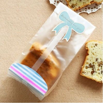 Bolsa de embalaje de pan de panadería pequeña con prueba de humedad de la ventana personalizada y bolso de pie
