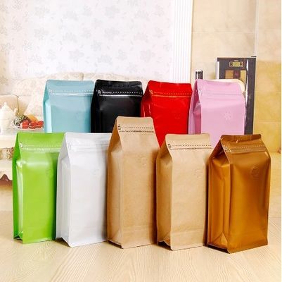 2023 Llegada Impresión de embalaje personalizado Bolsas de cafetera con cremallera Bolsas con válvula y cremallera para té
