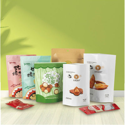 Material de grado alimenticio Bolsas de embalaje de alimentos personalizadas en varios estilos, tamaños y colores