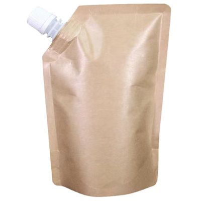 Bolsa de boca para crema cosmética líquida de papel kraft plástico de laminado