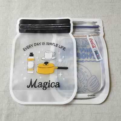 Bolsas Mylar de color personalizado para almacenamiento de alimentos Bolsas de cierre con cremallera Bolsa de embalaje de forma especial