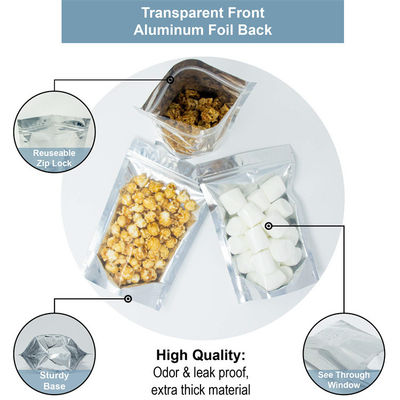 Bolsa de cremallera a prueba de olor de 6x9 pulgadas conveniente para el almacenamiento de otros alimentos en material Mylar