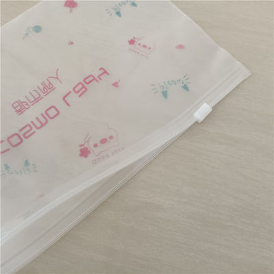 Logotipo personalizado embalaje de ropa bolsa de cremallera para ropa congelada reutilizable plástico