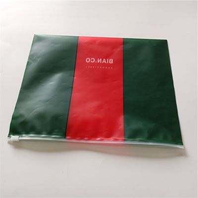 Pvc biodegradable impermeable de plástico de bolsas de cierre organizador de almacenamiento para el mango de sellado