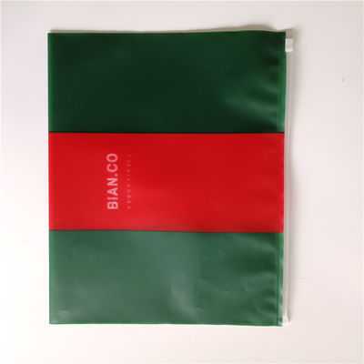 Pvc biodegradable impermeable de plástico de bolsas de cierre organizador de almacenamiento para el mango de sellado