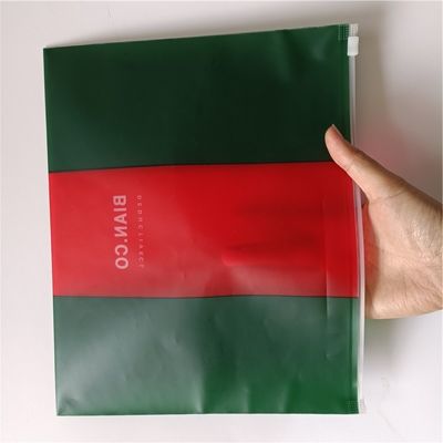 Pvc biodegradable impermeable de plástico de bolsas de cierre organizador de almacenamiento para el mango de sellado