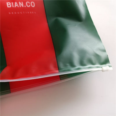 Pvc biodegradable impermeable de plástico de bolsas de cierre organizador de almacenamiento para el mango de sellado