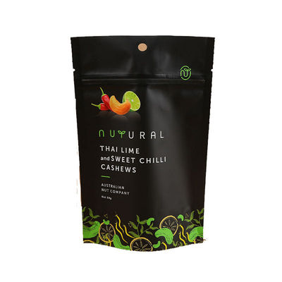 Se aceptan bolsas de embalaje de alimentos autoportantes para frutas secas y nueces.
