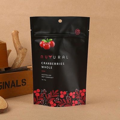 Se aceptan bolsas de embalaje de alimentos autoportantes para frutas secas y nueces.