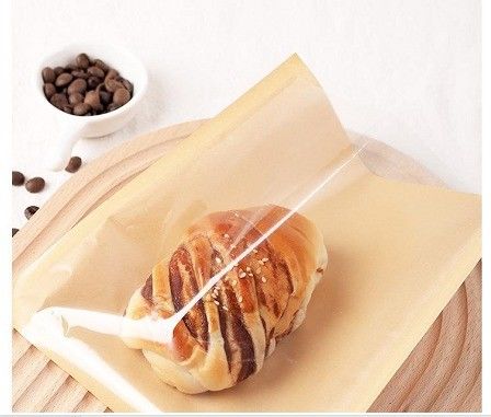 Bolsas de embalaje de pan y merienda de papel Kraft a prueba de aceite para sándwiches y tostadas 2023