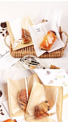 Bolsas de embalaje de pan y merienda de papel Kraft a prueba de aceite para sándwiches y tostadas 2023