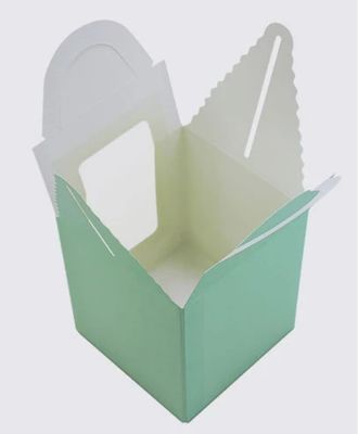 Cajas de embalaje cuadradas para regalos de cartón de papel en el lugar 4/6 pulgadas Cajas de pastel de cumpleaños portátiles