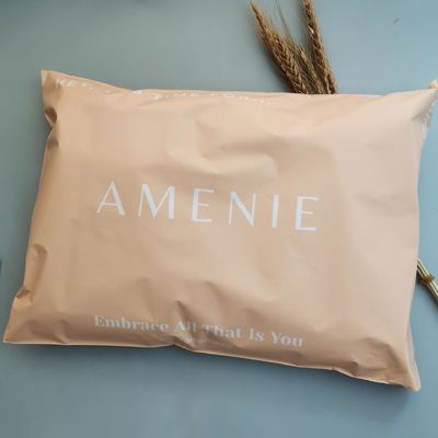 Impresión en grabado Bolsa de embalaje de prendas de vestir aséptica con logotipo de impresión y cierre postal