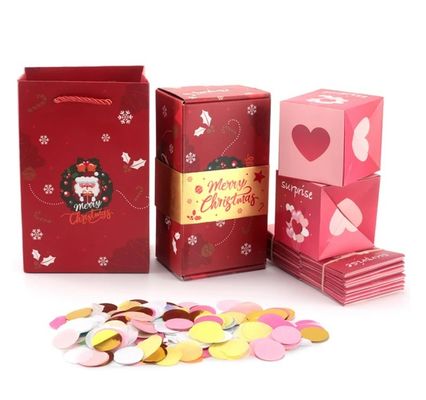 Material de embalaje Caja de regalo sorpresa de cumpleaños DIY Caja de regalo de fiesta favoritos de dinero divertido Caja de explosión