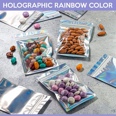 Impresión en grabado Embalaje de arco iris para bolsas de caramelo de aluminio a prueba de olor de 5 galones