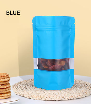 Embalaje de cierre con acabado mate para frutas secas Bolsa Kraft de pie