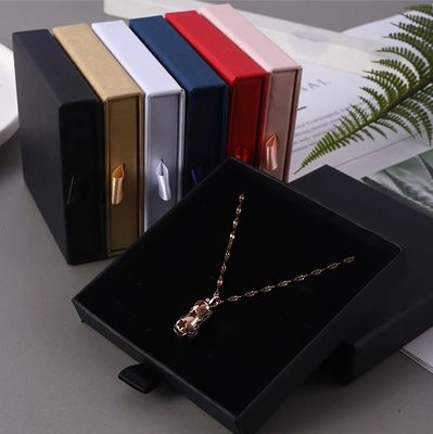 Caja de joyas personalizada con cajón de lujo y diseño exquisito