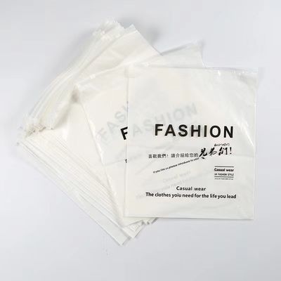 Bolsa de plástico no resbaladiza de fondo transparente compuesto con cremallera