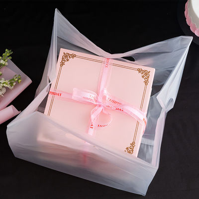 Estructura del material de plástico Tamaño personalizado Bolsa de torta aceptada para envases de salada
