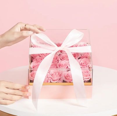 Día de San Valentín y el Día de la Madre regalo personalizado caja de flores en forma de corazón con cajas rígidas