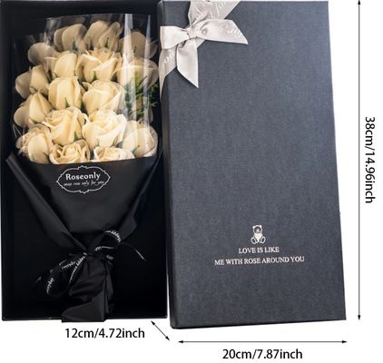 Paquete de color personalizado Regalo de papel para el día de San Valentín Exquisito embalaje de flores