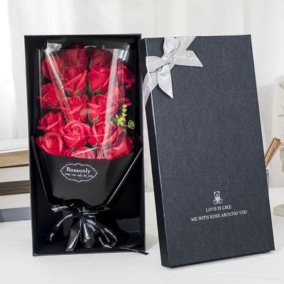 Paquete de color personalizado Regalo de papel para el día de San Valentín Exquisito embalaje de flores