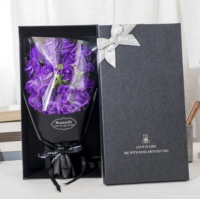 Paquete de color personalizado Regalo de papel para el día de San Valentín Exquisito embalaje de flores