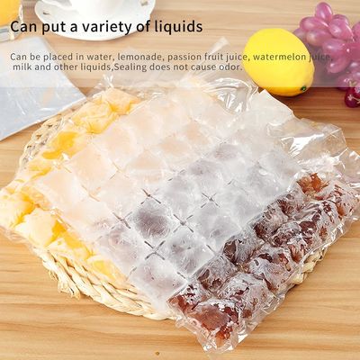 Estructura del material PE Transparente Bolsas de embalaje de plástico de hielo desechables personalizadas