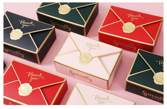 Impresión a medida Cajas de papel plegable de lujo Cajas de embalaje de papel elegante para chocolate