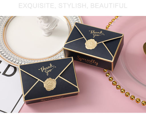 Impresión a medida Cajas de papel plegable de lujo Cajas de embalaje de papel elegante para chocolate